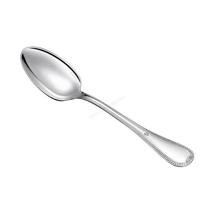 Spoons birth diamond malmaison prestige Christofle baby gift sterling silver flatware 01456228